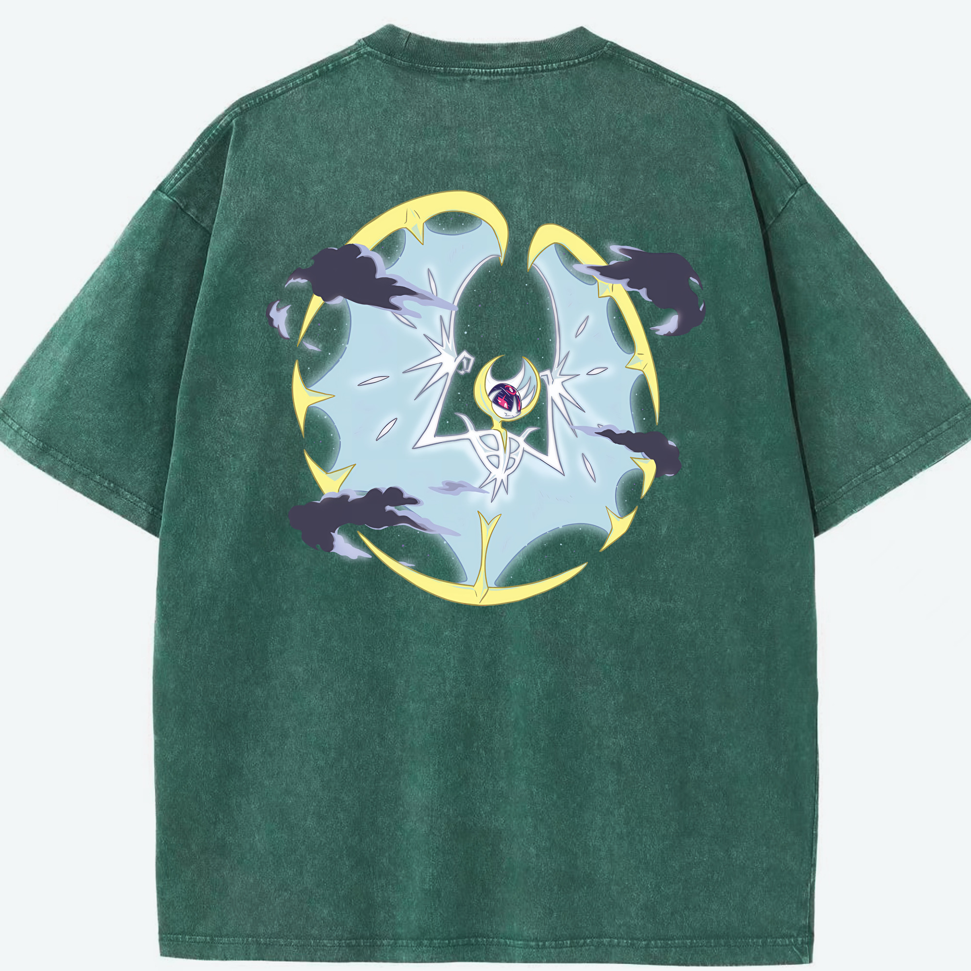 （画像用） ポケットモンスター Pokémon 綿100% ヴィンテージ風 半袖Tシャツ（背面プリント）